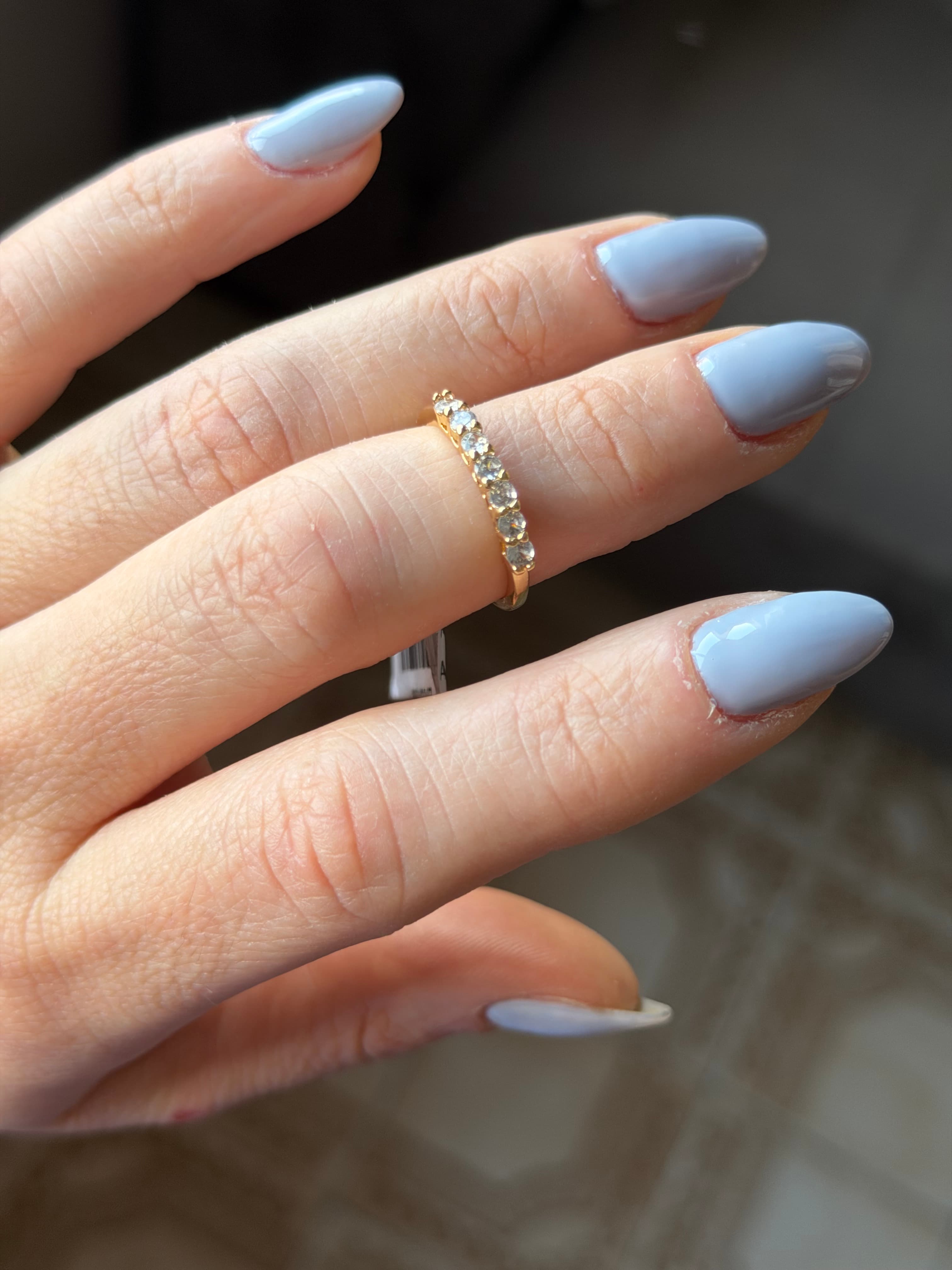 Anel aparador 2,5mm com zircônias