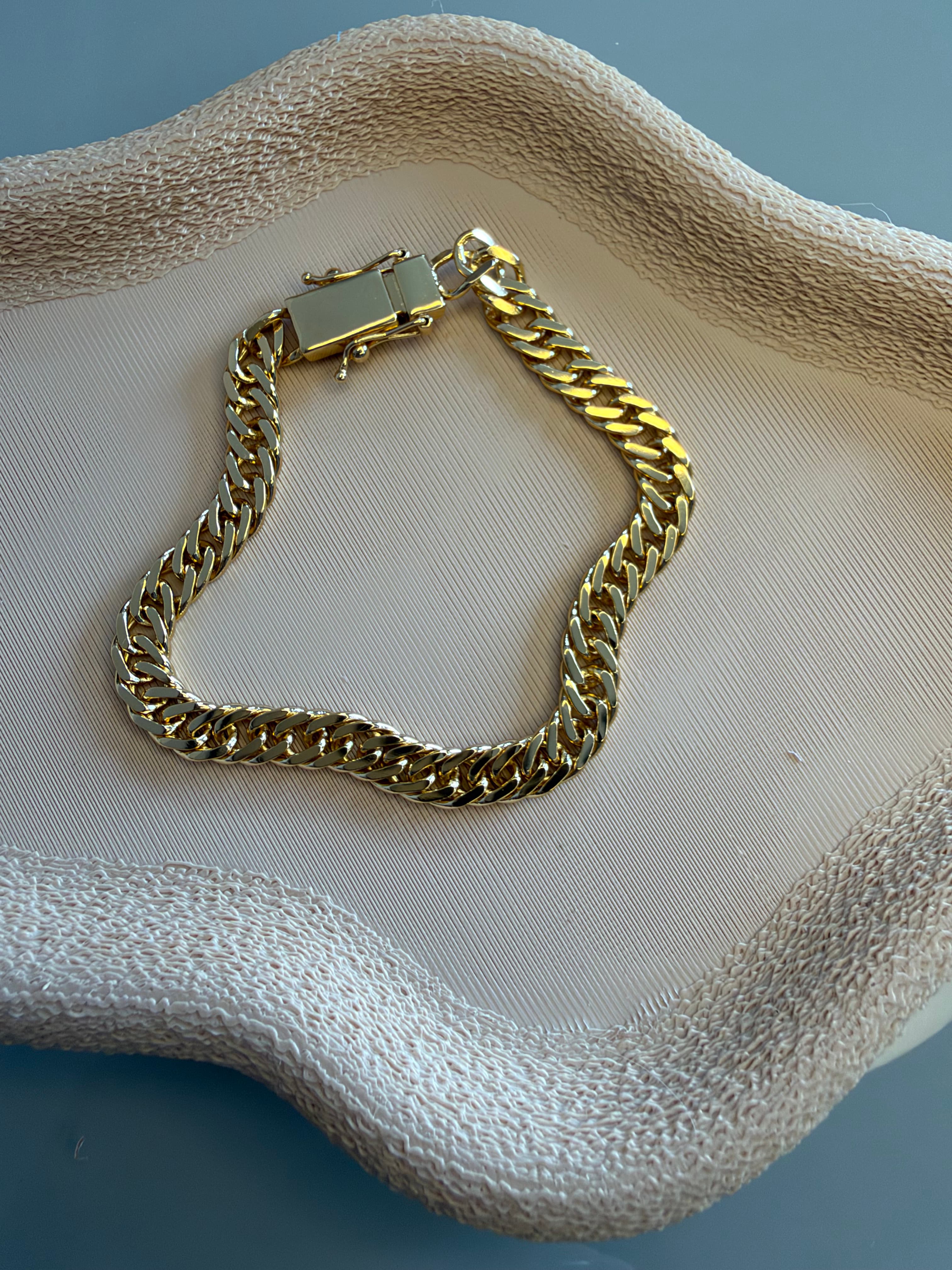 Pulseira Grumet dupla 7mm fecho