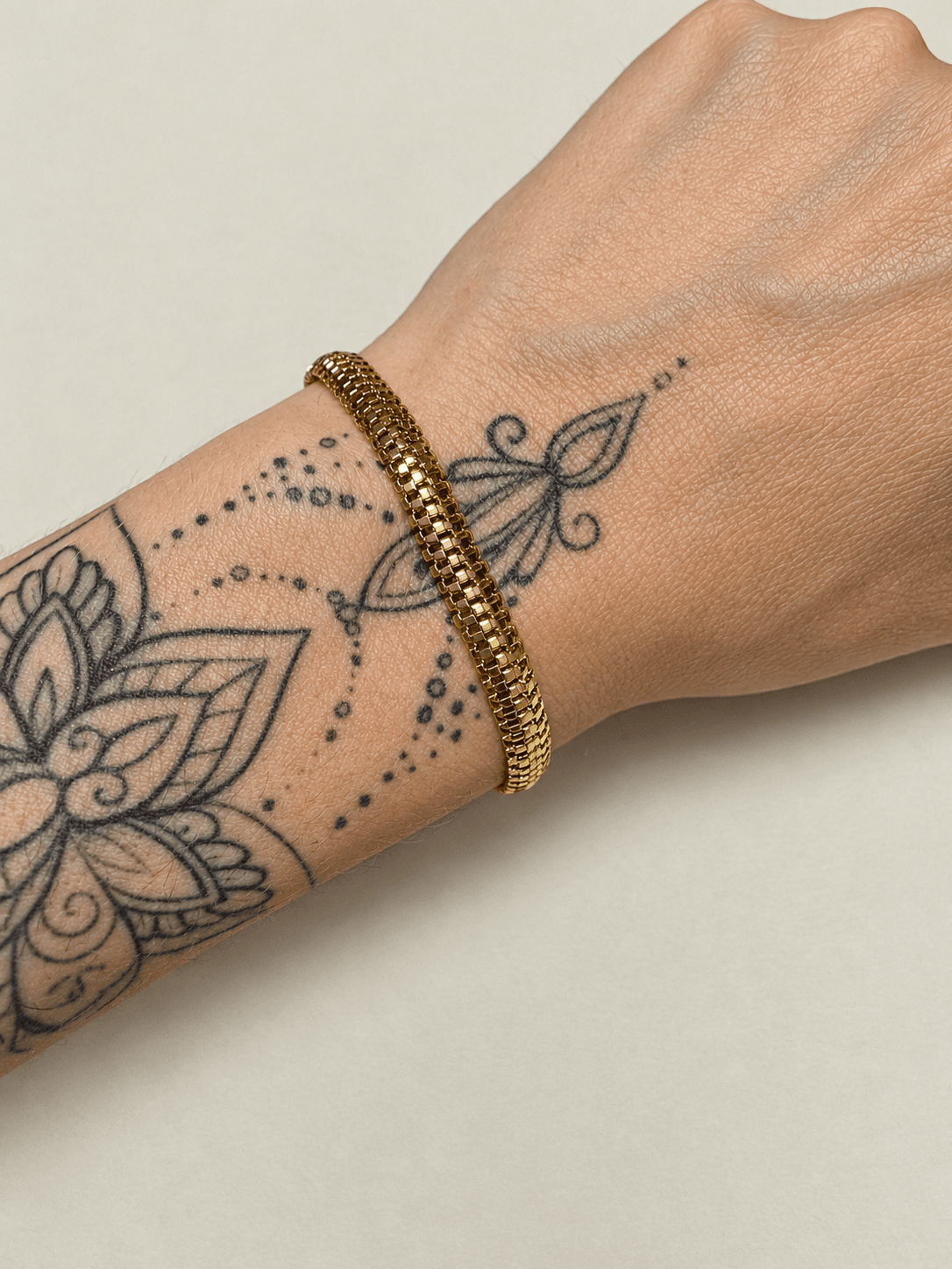 Pulseira shake detalhada 6mm