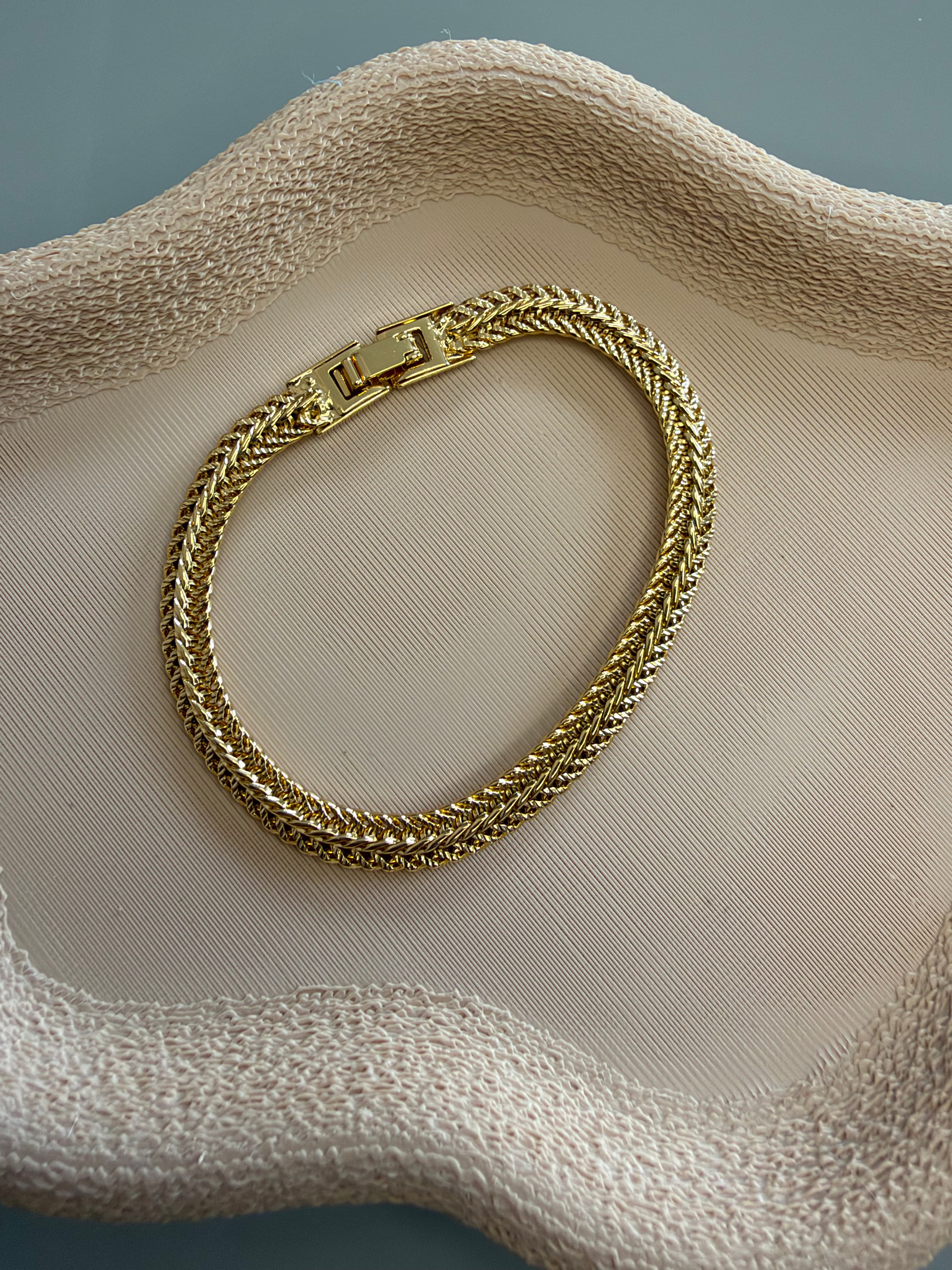 Pulseira grumet union detalhada 6mm fecho joia